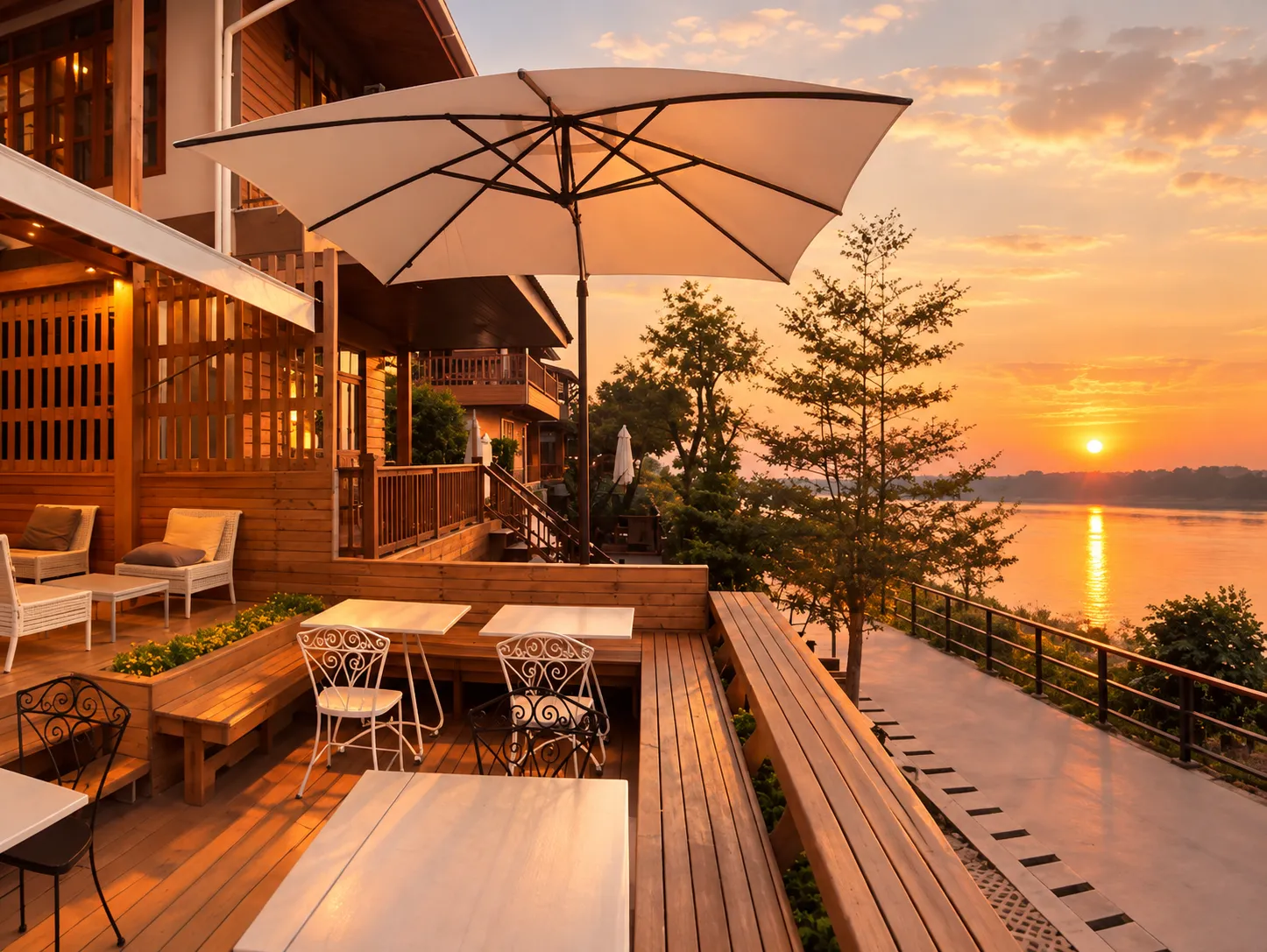 บรรยากาศของที่พัก